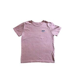 Threads 4 Thought Kids T-Shirt – Pink Heather – Size 10 – Wave Embroidery